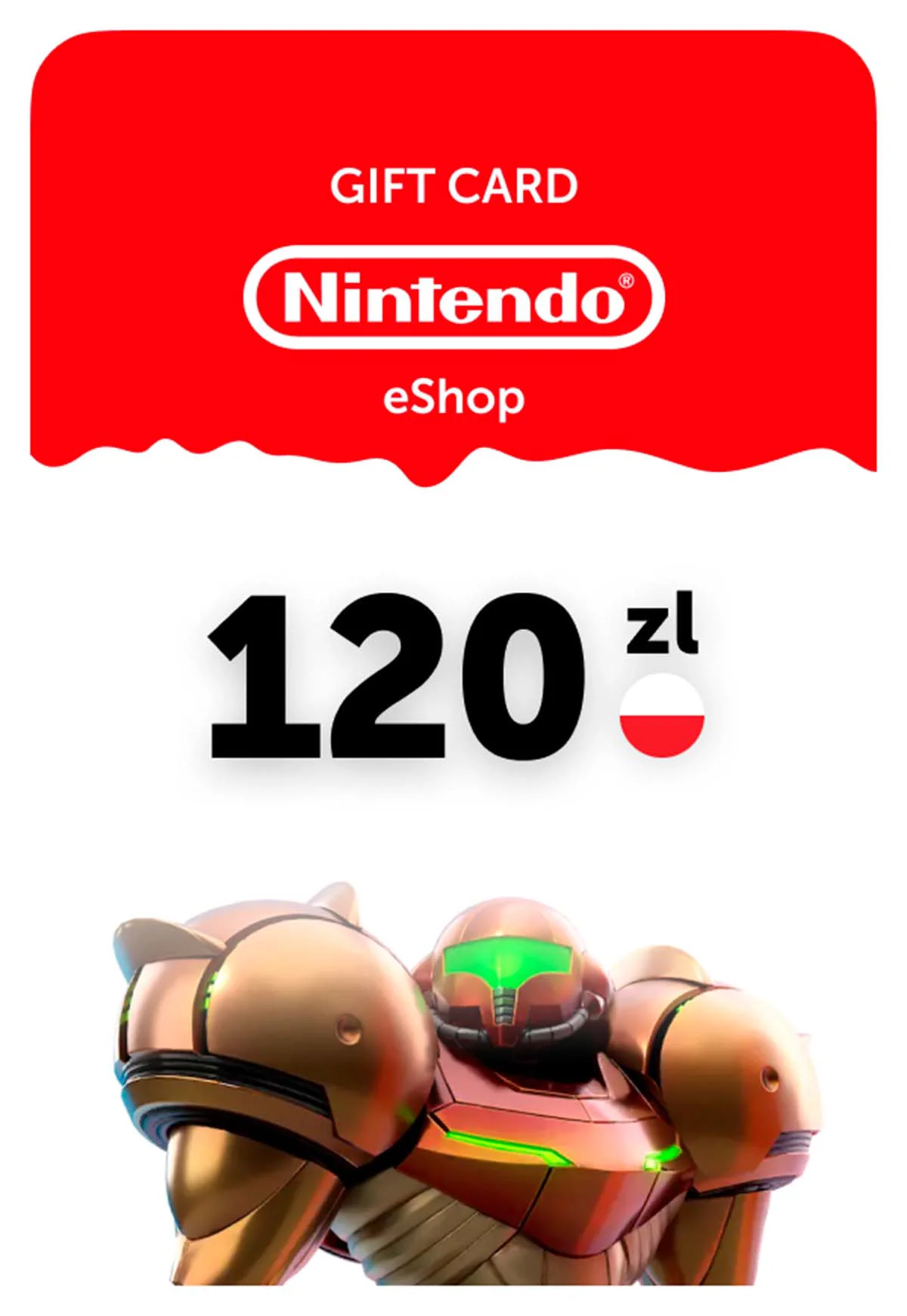 Карта пополнения Nintendo eShop Польша 120 zl