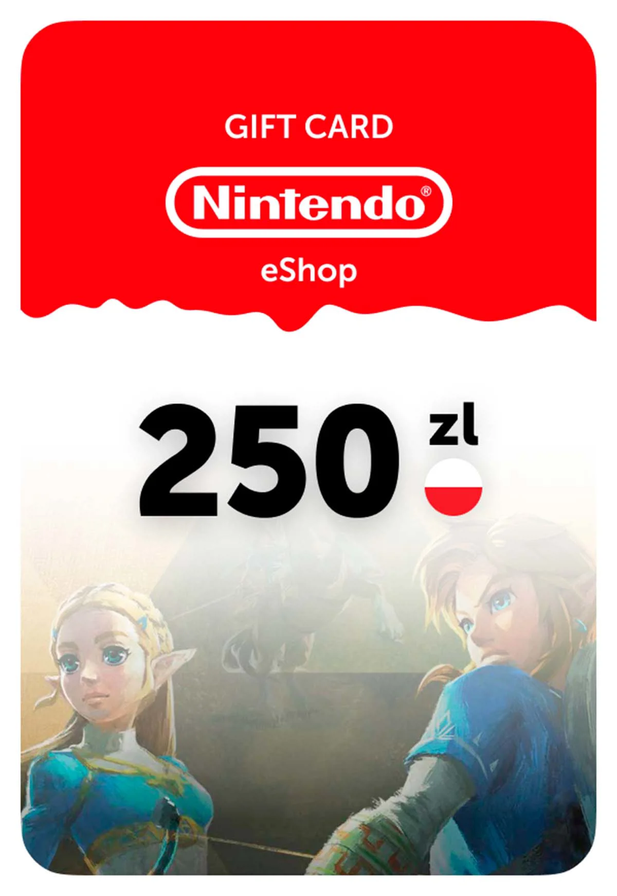 Карта пополнения Nintendo eShop Польша 250 zl