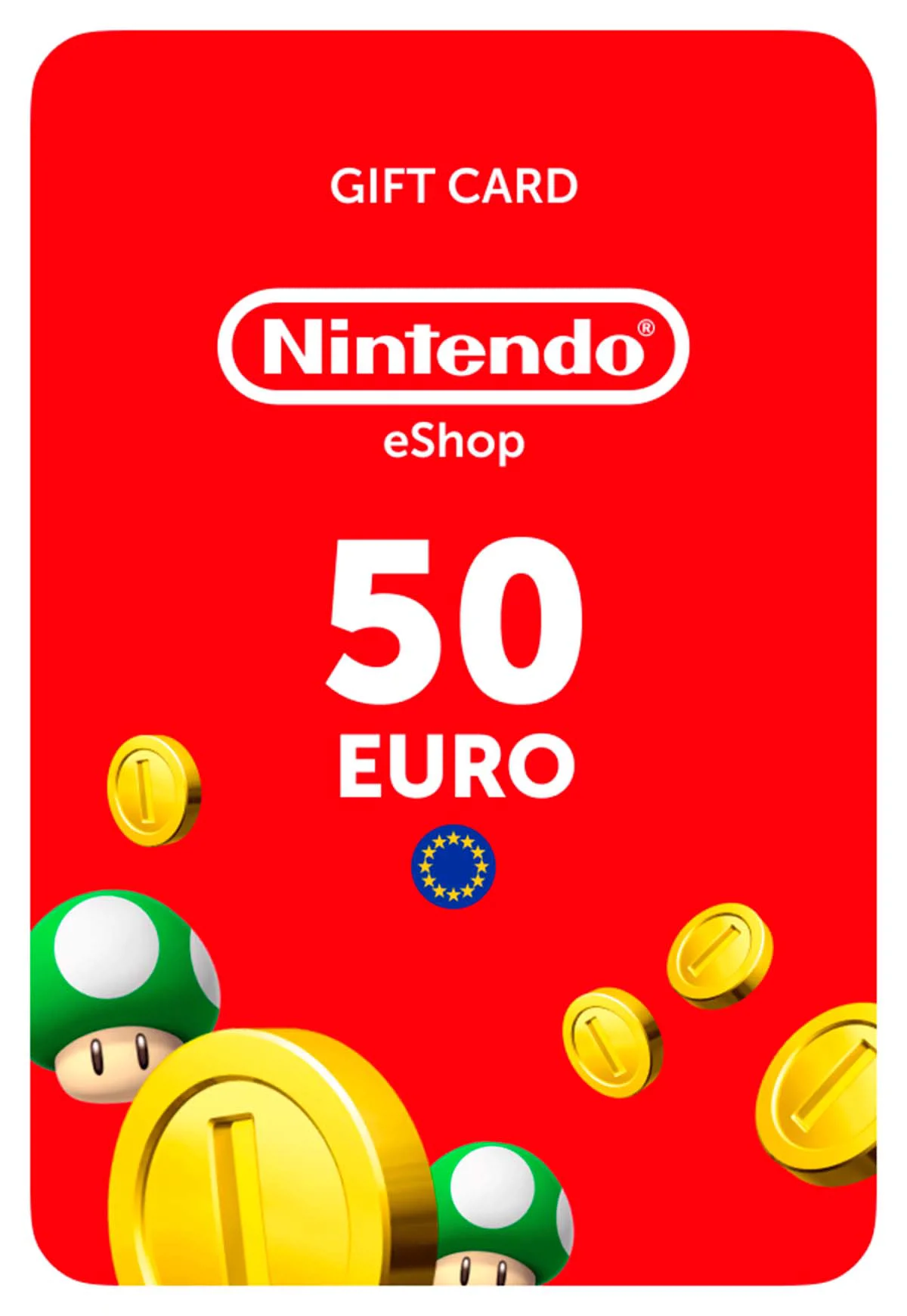 Карта пополнения Nintendo eShop Европа 50 EUR