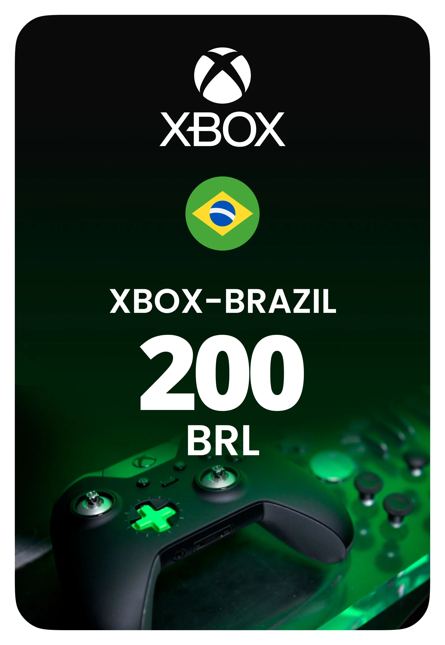 Карта пополнения Xbox - Бразилия 200 BRL