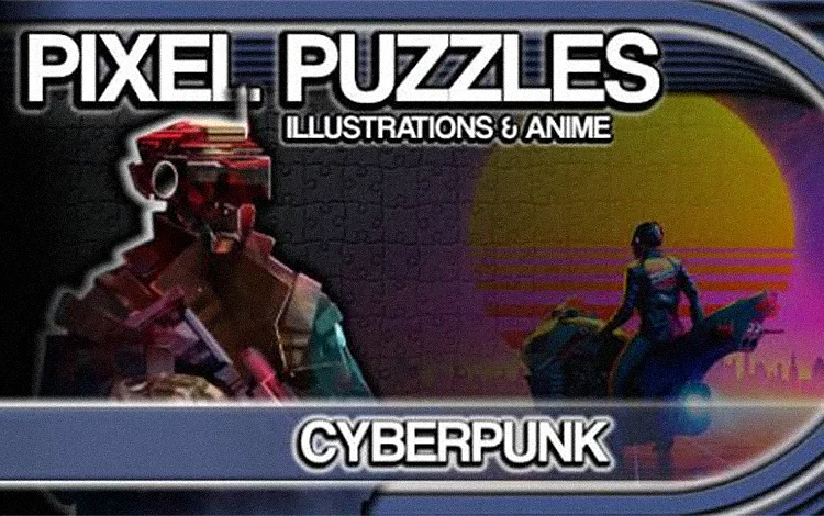 Pixel Puzzles Illustrations & Anime - Jigsaw Pack: Cyberpunk