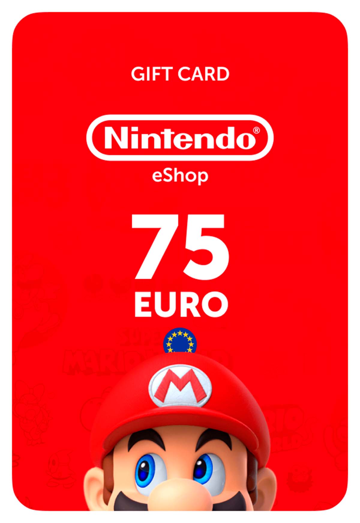 Карта пополнения Nintendo eShop Европа 75 EUR