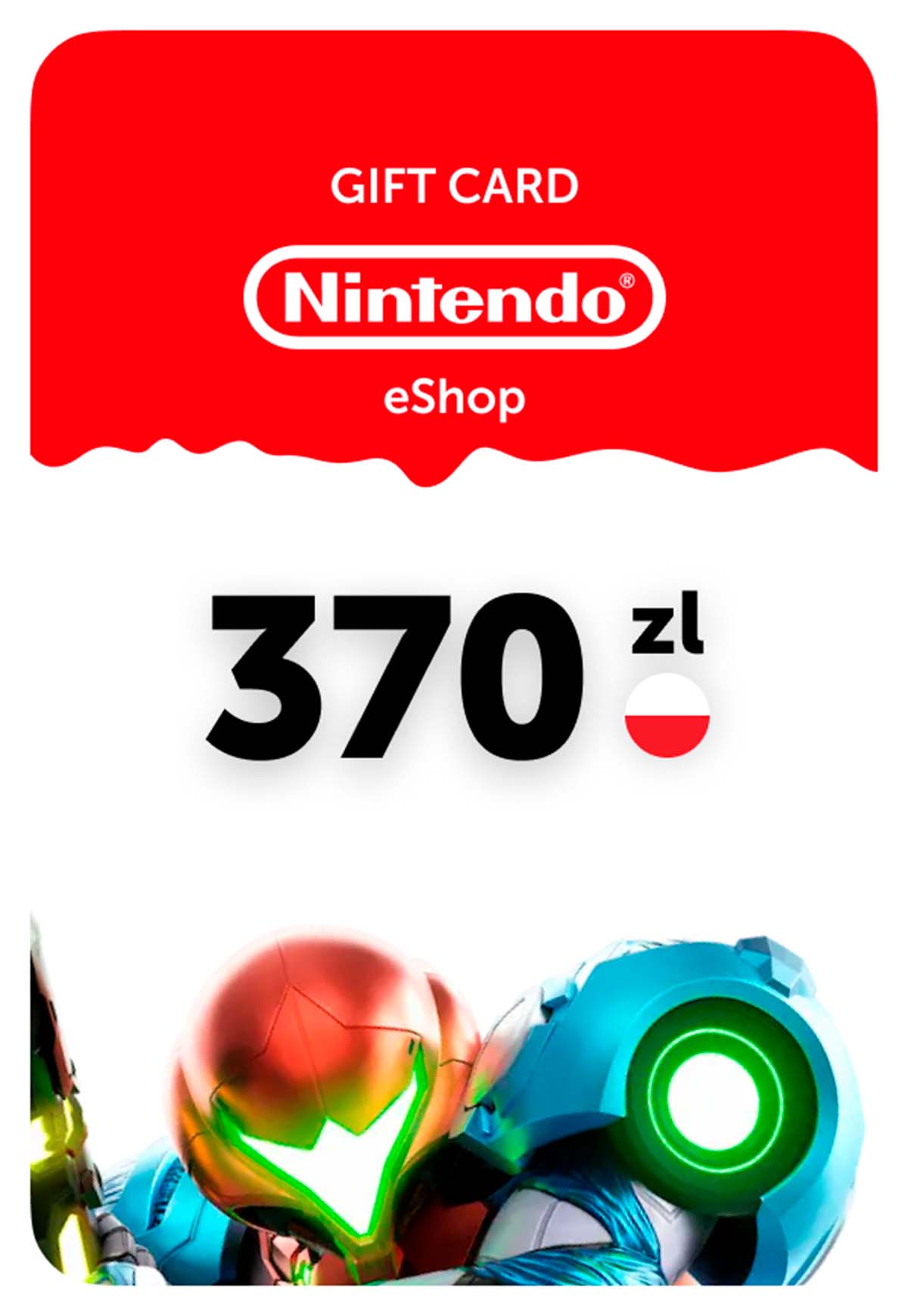 Карта пополнения Nintendo eShop Польша 370 zl