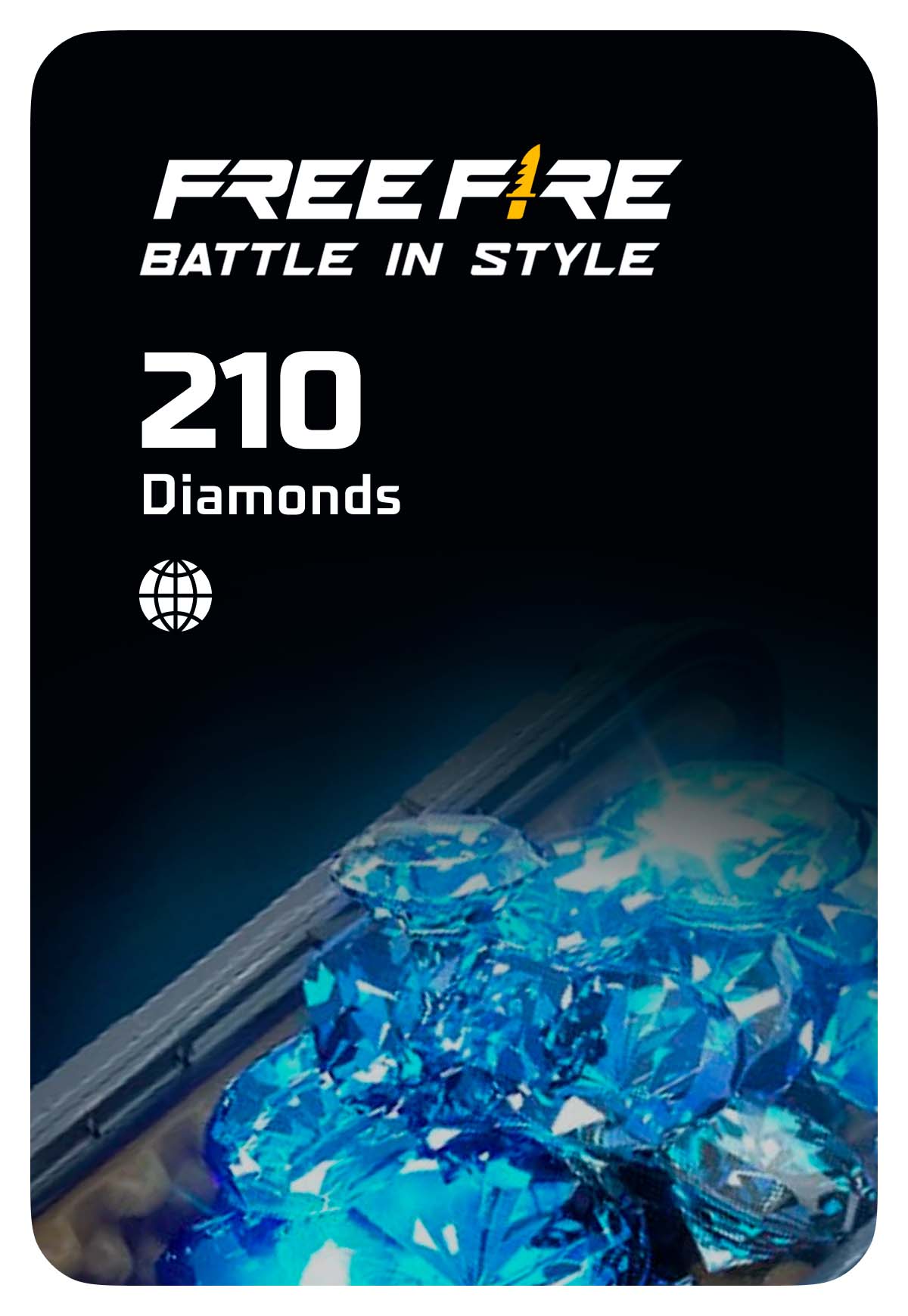 Игровая валюта Free Fire 210 Diamonds - Global