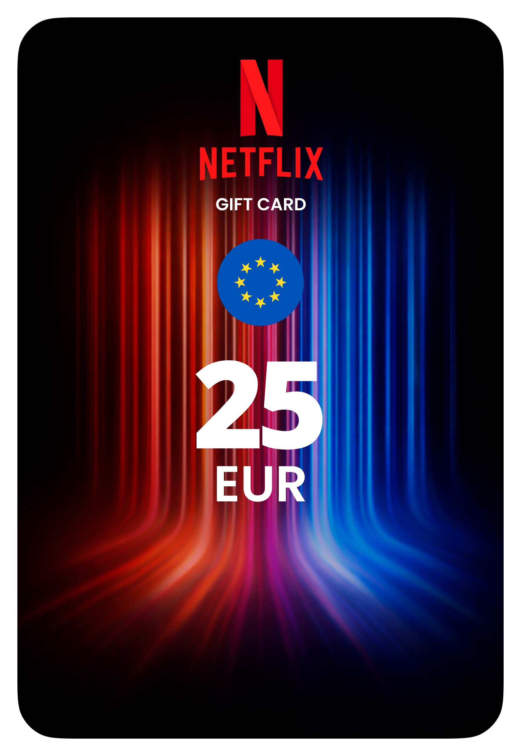 Карта оплаты Netflix - Европа 25 EUR