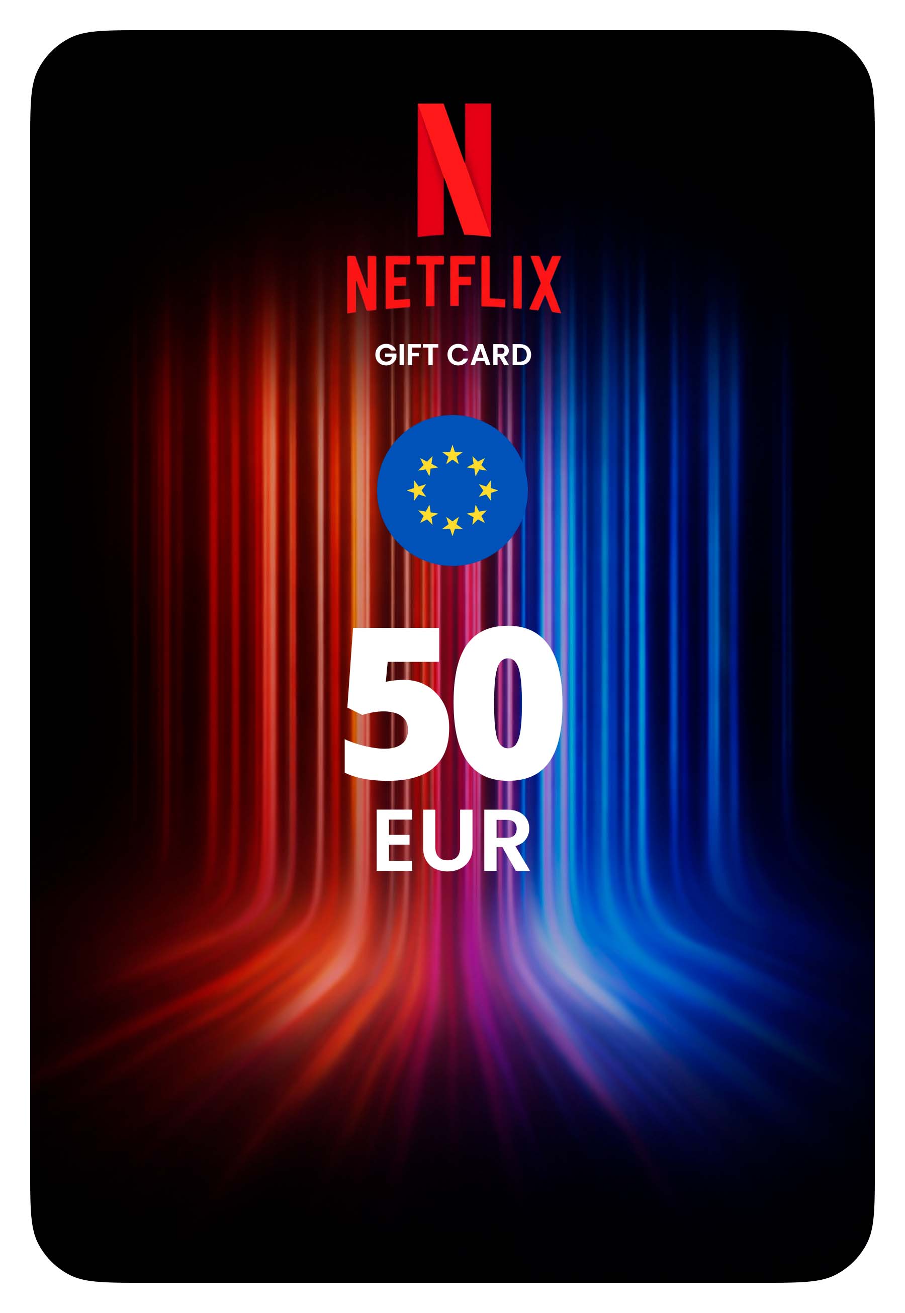 Карта оплаты Netflix - Европа 50 EUR