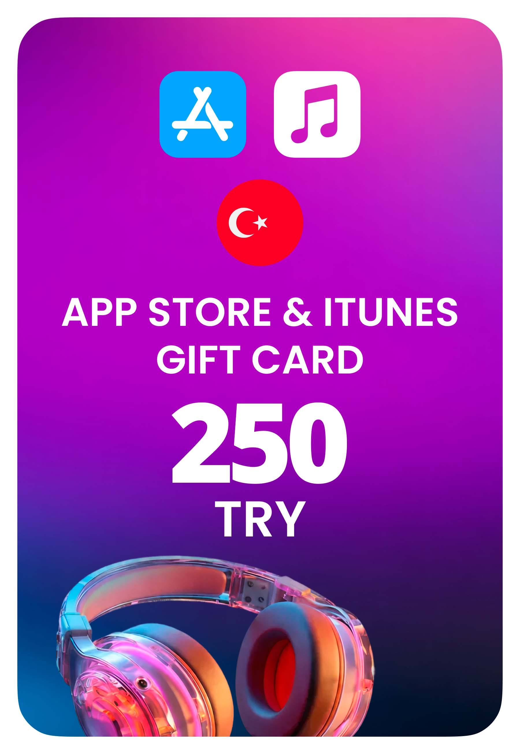 Карта пополнения App Store / iTunes Турция 250 TRY