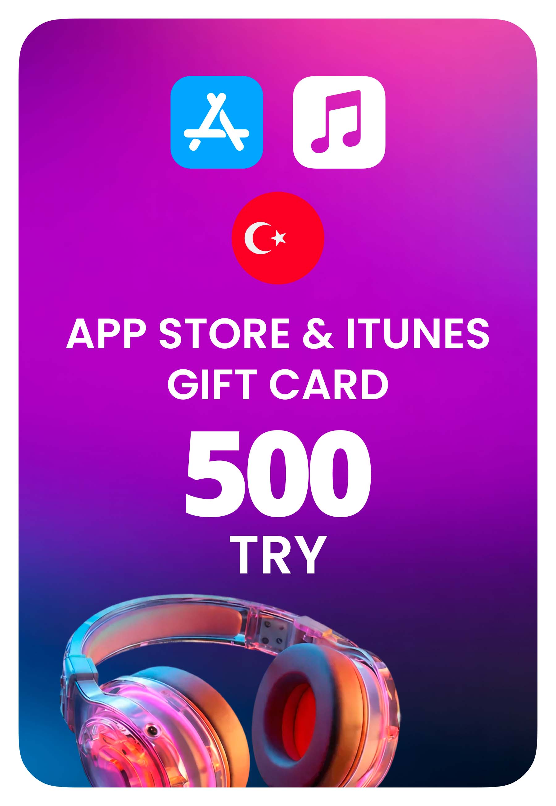 Карта пополнения App Store / iTunes Турция 500 TRY
