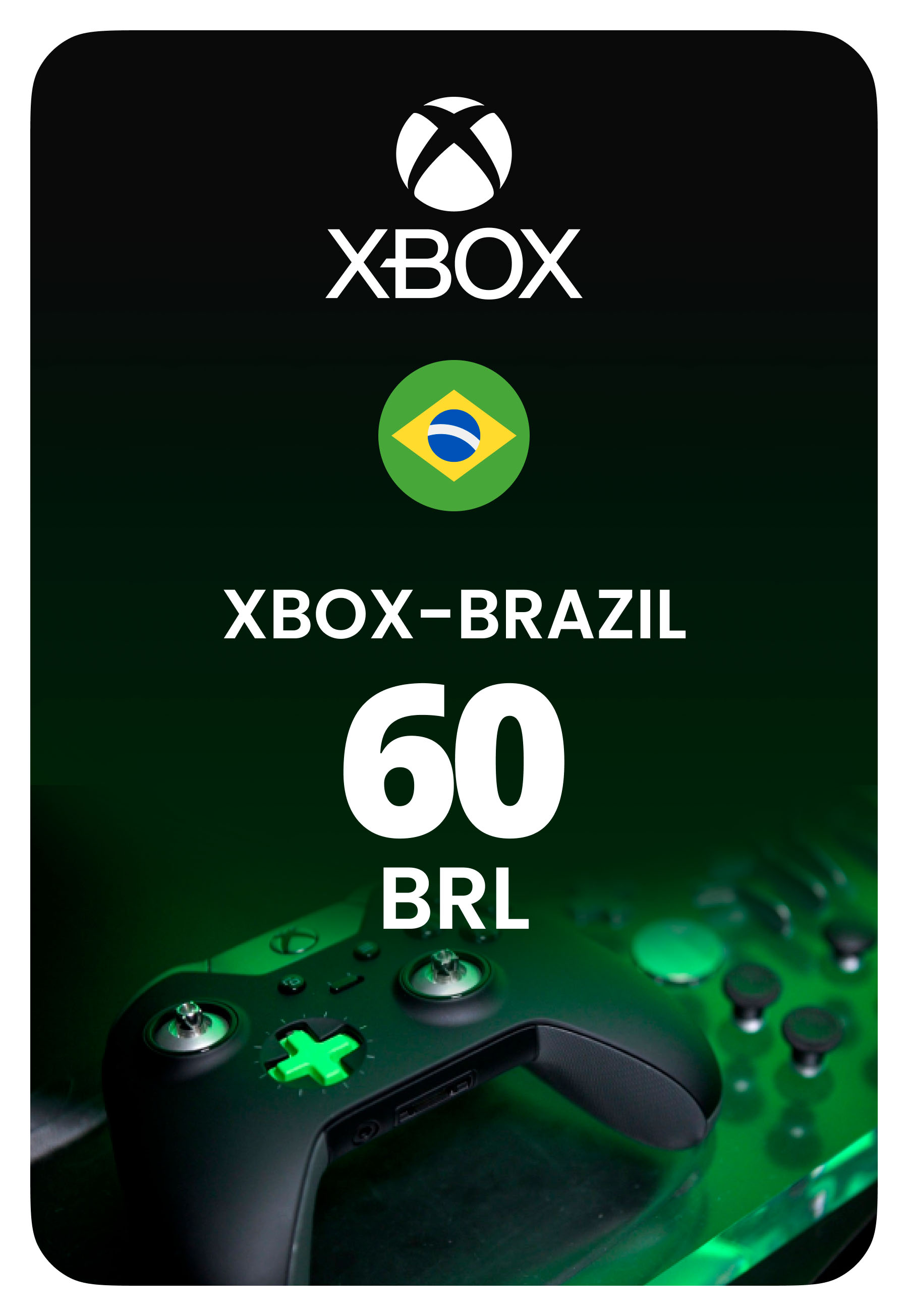 Карта пополнения Xbox - Бразилия 60 BRL