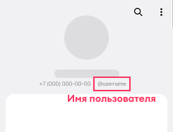 Где найти имя пользователя Telegram
